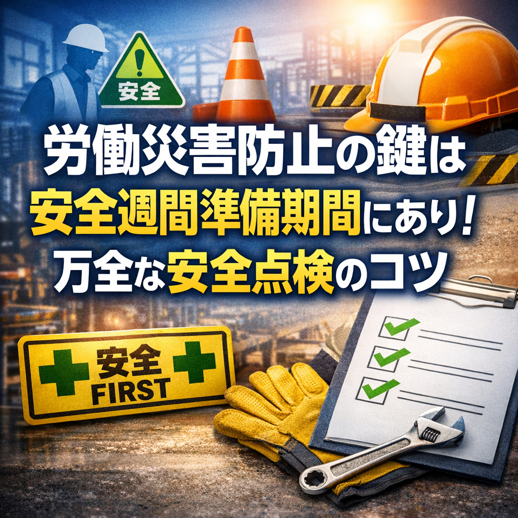 労働災害防止の鍵は安全週間準備期間にあり！万全な安全点検のコツ