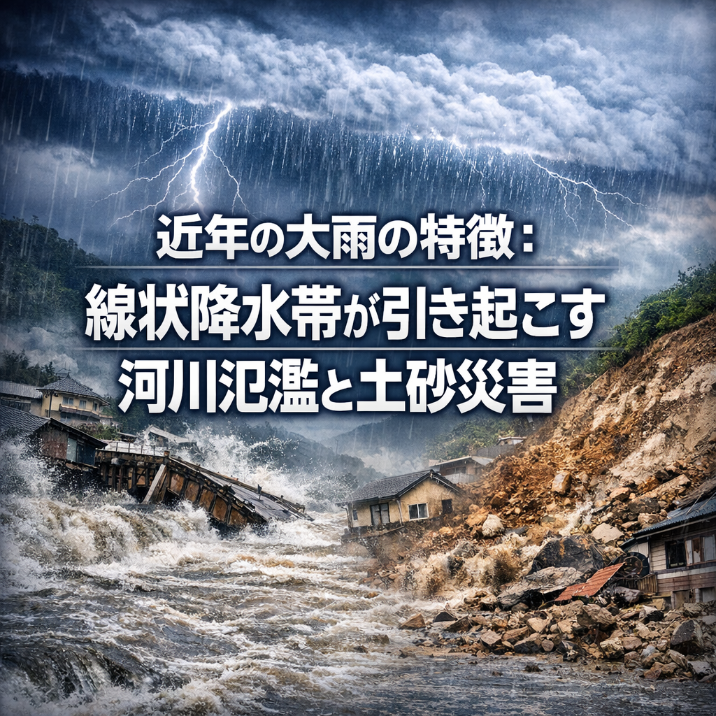 近年の大雨の特徴：線状降水帯が引き起こす河川氾濫と土砂災害
